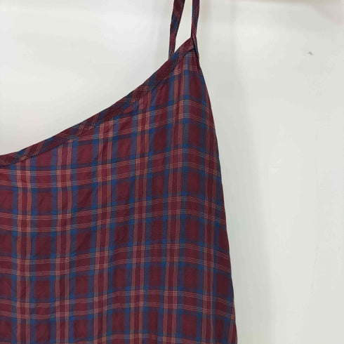 ミュラーオブヨシオクボ muller of yoshiokubo Medina check mcami dress キュプラ チェック柄 キャミワンピース レディース JPN:38