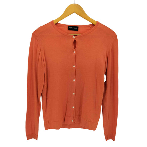 ジョンスメドレー JOHN SMEDLEY 英国製 ウール ニット カーディガン レディース import:M