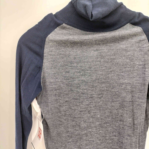 ジョンスメドレー JOHN SMEDLEY 英国製 マルチカラー プルオーバー ハイネック ニット レディース import:M