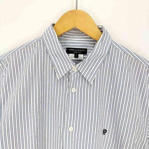 コムデギャルソンオムプリュス COMME des GARCONS HOMME PLUS AD2014 14SS 孵化期 HP 刺繍 ストライプ L/S シャツ メンズ JPN:S