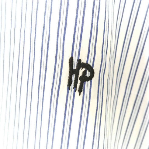 コムデギャルソンオムプリュス COMME des GARCONS HOMME PLUS AD2014 14SS 孵化期 HP 刺繍 ストライプ L/S シャツ メンズ JPN:S