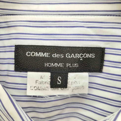 コムデギャルソンオムプリュス COMME des GARCONS HOMME PLUS AD2014 14SS 孵化期 HP 刺繍 ストライプ L/S シャツ メンズ JPN:S