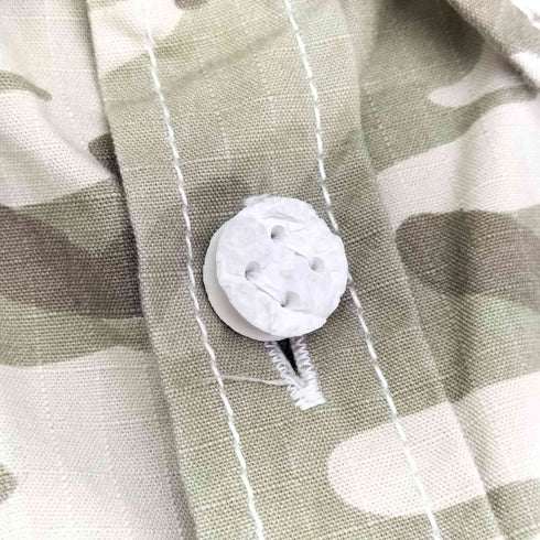 コムデギャルソンオムプリュス COMME des GARCONS HOMME PLUS AD2012 特殊ボタン カモ 迷彩柄 リップストップ L/S シャツ メンズ JPN:S