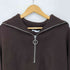 ザラ ZARA CROPPED QUARTER ZIP SWEATER メンズ import:XL