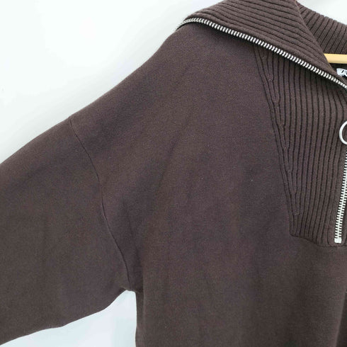 ザラ ZARA CROPPED QUARTER ZIP SWEATER メンズ import:XL