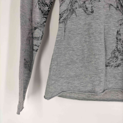 ディーゼルブラックゴールド DIESEL BLACK GOLD コットン アニマルプリント 鳥 Tシャツ メンズ import:XS