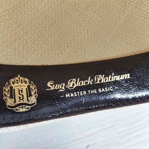 スワッガー ブラックプラチナム SWAGGER BLACK PLATINUM パナマハット メンズ M