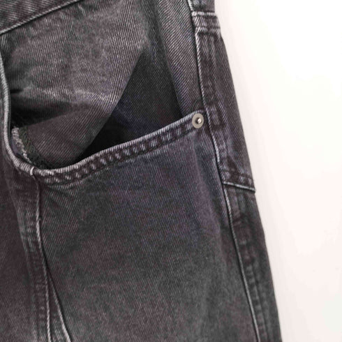 ザラ ZARA ダブルニー ブラックテーパードデニム メンズ 40