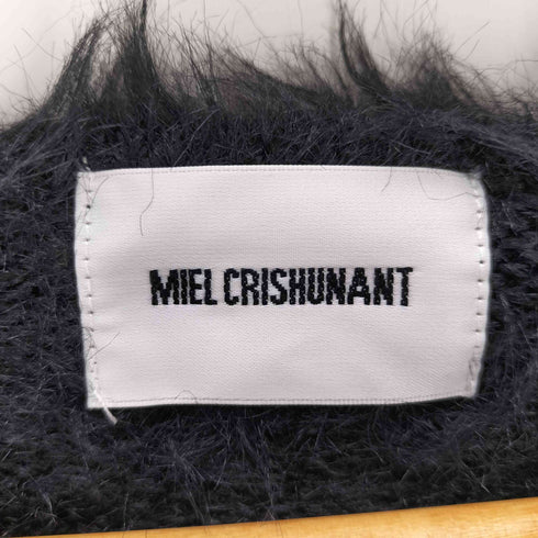 MIEL CRISHUNANT ふわふわシャギークルーネックカーディガン レディース FREE