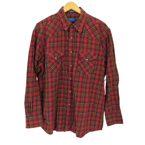 ペンドルトン PENDLETON FRONTIER SHIRT チェックウエスタンシャツ メンズ import:L