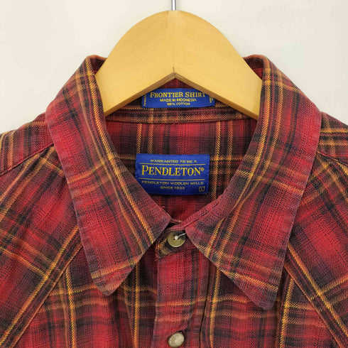 ペンドルトン PENDLETON FRONTIER SHIRT チェックウエスタンシャツ メンズ import:L