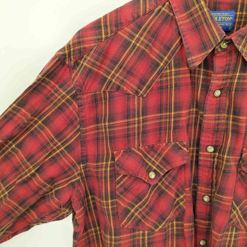 ペンドルトン PENDLETON FRONTIER SHIRT チェックウエスタンシャツ メンズ import:L