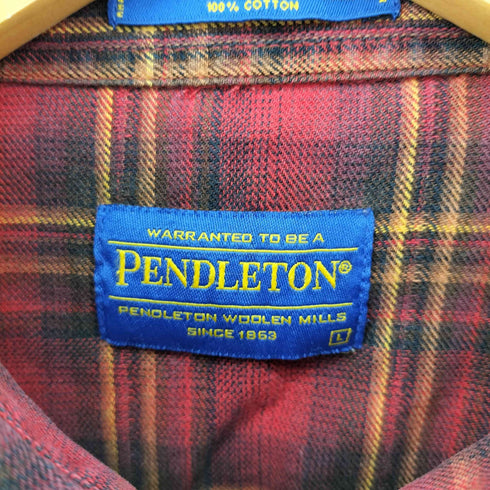 ペンドルトン PENDLETON FRONTIER SHIRT チェックウエスタンシャツ メンズ import:L
