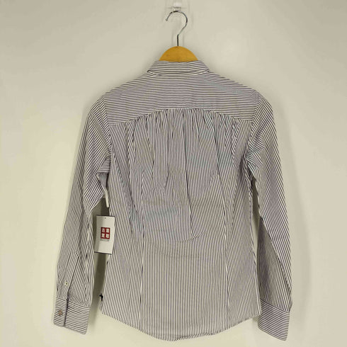 ポールスミスブラックレーベル Paul Smith BLACK LABEL マルチボタン コットン ストライプシャツ レディース 38