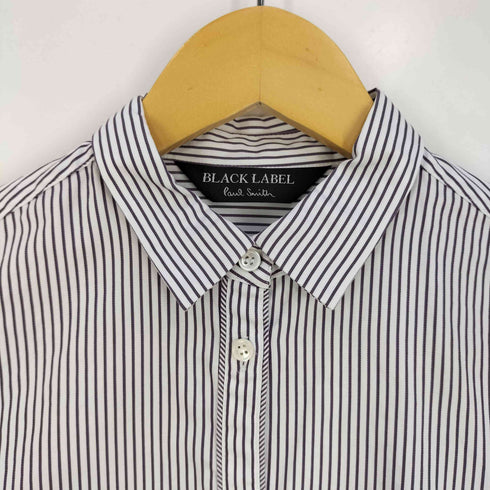 ポールスミスブラックレーベル Paul Smith BLACK LABEL マルチボタン コットン ストライプシャツ レディース 38