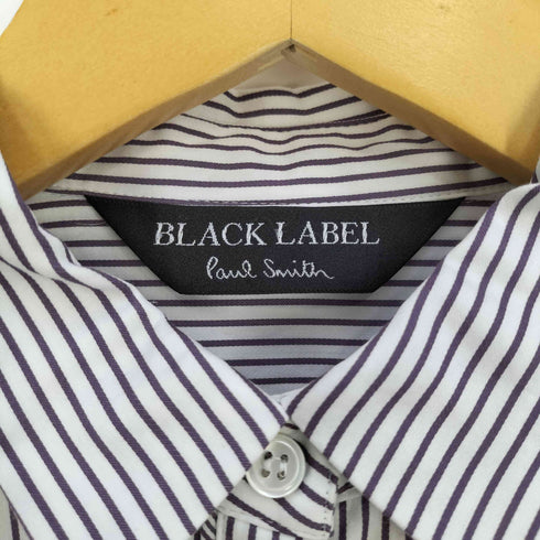 ポールスミスブラックレーベル Paul Smith BLACK LABEL マルチボタン コットン ストライプシャツ レディース 38