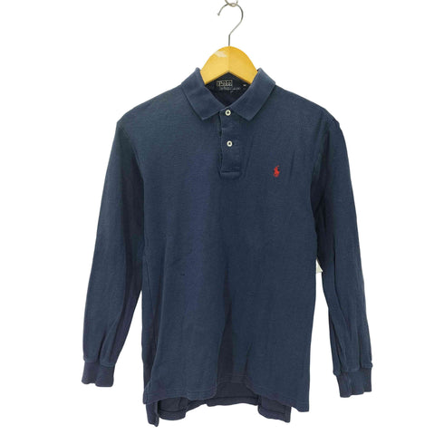 ポロバイラルフローレン Polo by RALPH LAUREN ポニー刺しゅう長袖鹿の子ポロシャツ レディース JPN:M