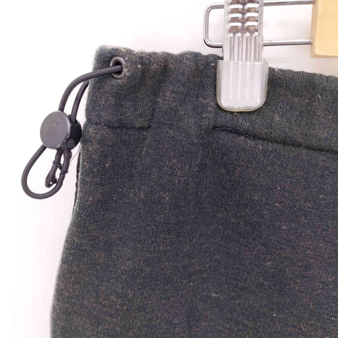 ジョルジオアルマーニ Giorgio Armani 80-90S イタリア製 黒タグ 異素材切替 ドローコード ナイロン スウェット パンツ メンズ 52