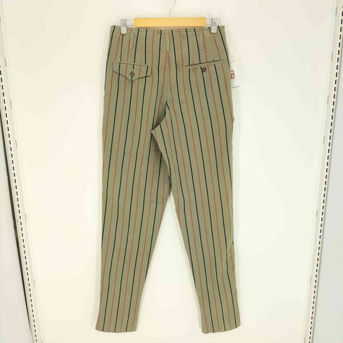 ニコル NICOLE 80-90S KOBA期 ウール混 ストライプ コインポケット 1タック スラックス パンツ メンズ JPN:L