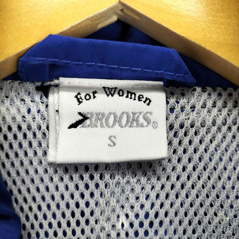 ブルックス BROOKS ロゴ刺繍ナイロンジップブルゾン レディース S
