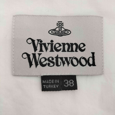ヴィヴィアンウエストウッド Vivienne Westwood オーブ刺繍 丸襟 ロングスリーブコットンシャツ レディース EUR:38