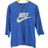 ナイキ NIKE 80S USA製 紺タグ ロゴ プリント Vネック フットボールシャツ メンズ import:M