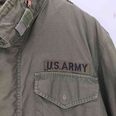 ユーエスアーミー U.S. ARMY 76年製 GENERAL社製ジップ 3rd M-65 フィールドジャケット メンズ MEDIUM-SHORT