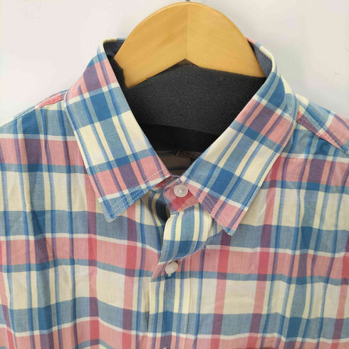 エルエルビーン L.L.Bean SLIGHTLY FITTED チェック半袖シャツ メンズ import:S
