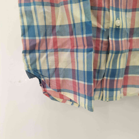 エルエルビーン L.L.Bean SLIGHTLY FITTED チェック半袖シャツ メンズ import:S