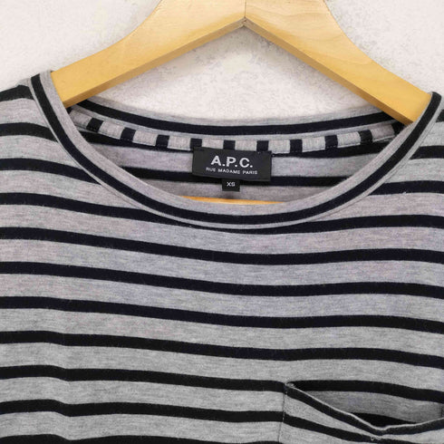 アーペーセー A.P.C. ボーダーTシャツ メンズ XS