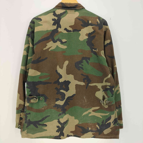 ユーエスアーミー U.S. ARMY リップストップ ウッドランドカモ BDUシャツ メンズ MEDIUM-REGULAR