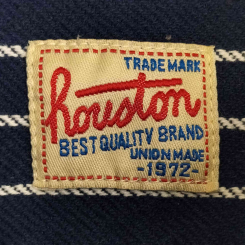 ヒューストン HOUSTON STRIPE VIYELLA SHIRT ストライプ ビエラシャツ メンズ JPN:L