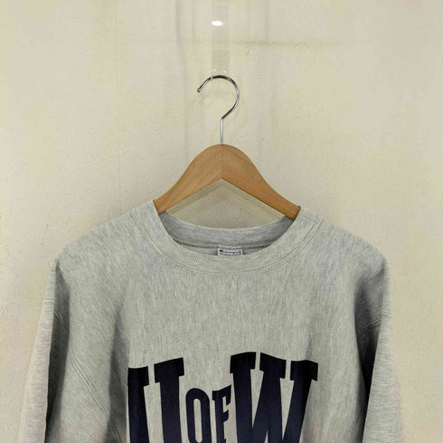 チャンピオン Champion 90S USA製 フロントプリントスウェット リバースウィーブ カレッジ メンズ JPN:XL