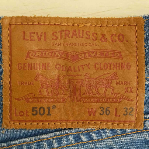 リーバイス Levis 501 デニムハーフパンツ メンズ W36