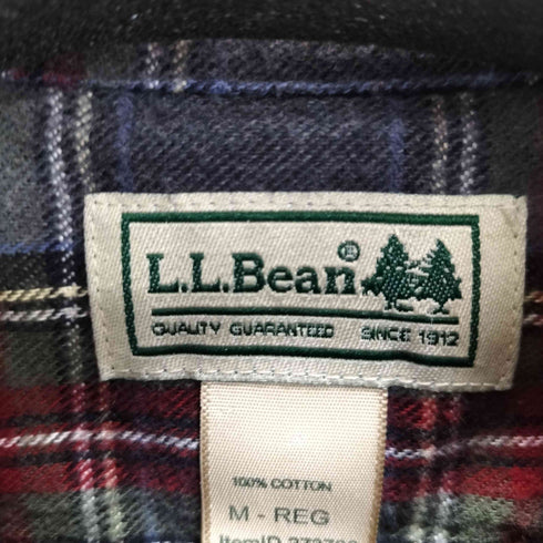 エルエルビーン L.L.Bean フランネルボタンダウンシャツ メンズ import:M