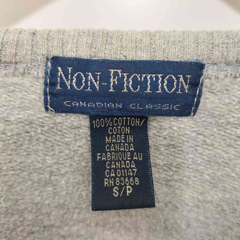 NON-FICTION 80-90s カナダ製 ロゴプリント プルオーバースウェット メンズ import:S