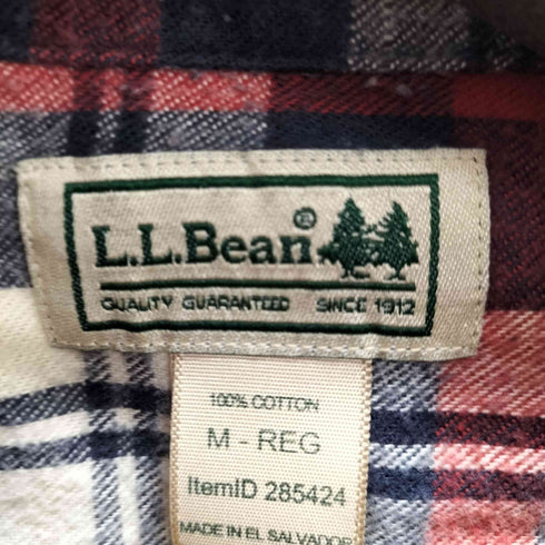 エルエルビーン L.L.Bean L/S チェックフランネルシャツ メンズ import:M