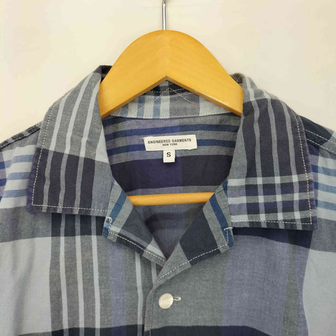 エンジニアードガーメンツ Engineered Garments 4P チェックオープンカラーS/Sシャツ メンズ JPN:S