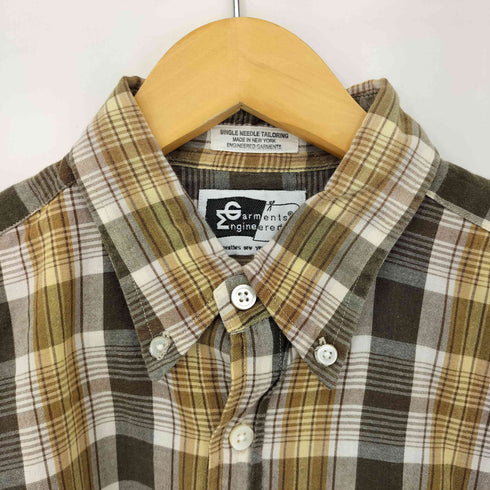 エンジニアードガーメンツ Engineered Garments 旧タグ チェックオフィサーシャツ メンズ JPN:S