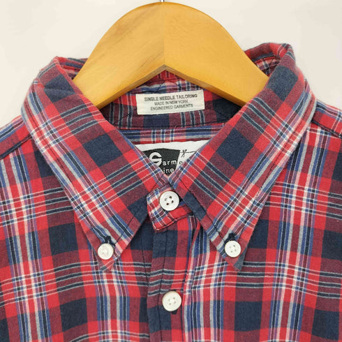 エンジニアードガーメンツ Engineered Garments 旧タグ チェックオフィサーシャツ メンズ JPN:S