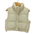 ザラ ZARA 23AW クロップド ラバー フィニッシュ フェイクレザー 中綿 ベスト レディース import:S