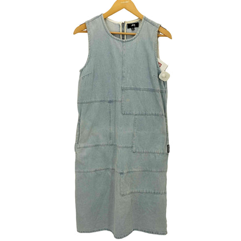 ステューシー Stussy Webster Dress デニム パッチワーク ワンピース レディース import:S