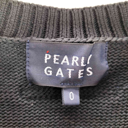 パーリーゲイツ PEARLY GATES 天竺+手横インターシャ GOLFウサギ柄 レディース 0