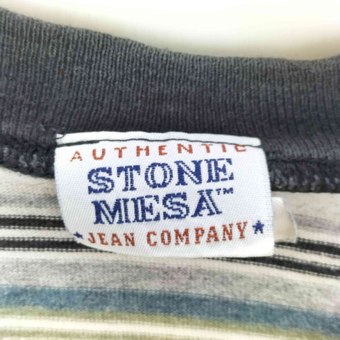 stonemesa マルチボーダーTシャツ メンズ