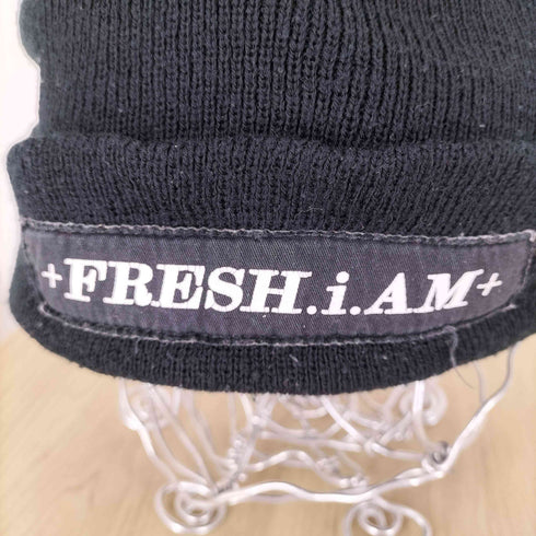 FRESH I AM MADE IN AMERICA ロゴ刺繍ニット帽 メンズ