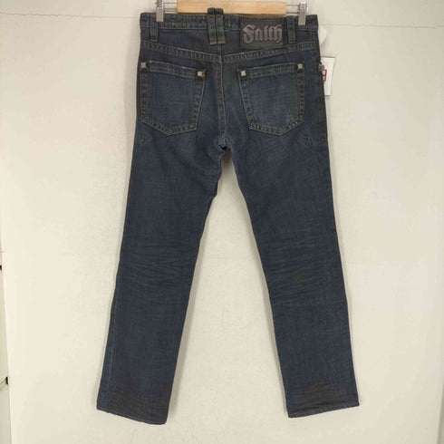 ディースクエアード DSQUARED2 ステッチデザイン デカジップ スタッズ スキニーデニムパンツ メンズ JPN:46