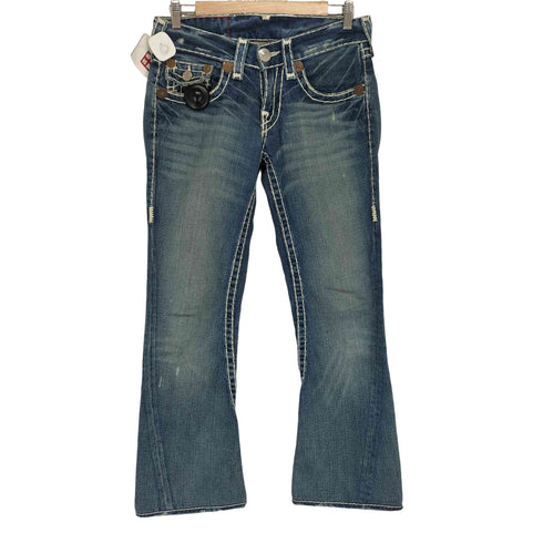 トゥルーレリジョン TRUE RELIGION JOEY SUPER T ジッパーフライ フレアデニムパンツ Y2K メンズ 28×33