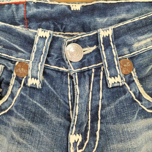 トゥルーレリジョン TRUE RELIGION JOEY SUPER T ジッパーフライ フレアデニムパンツ Y2K メンズ 28×33