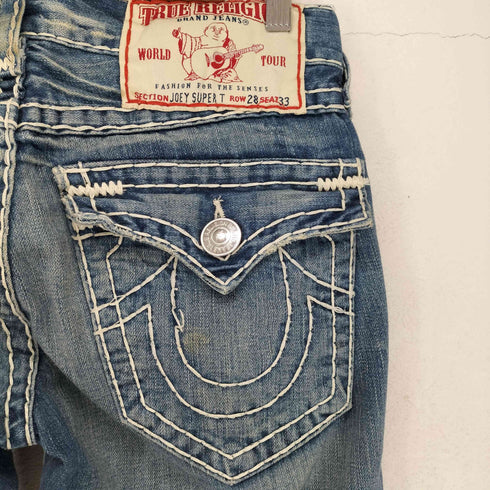 トゥルーレリジョン TRUE RELIGION JOEY SUPER T ジッパーフライ フレアデニムパンツ Y2K メンズ 28×33