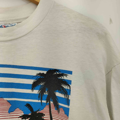 ヘインズ Hanes ⓒ1989 USA製 OLDS MOBILE 442 オールズモビル カーグラフィックTシャツ 袖&裾シングル メンズ import:L